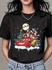 Funny Mickey Mouse And Friends In Santa TShirt Unisex 10