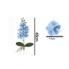 New 9 Flowers Artificial Orchid Flowers Pink PVC Artificial Faux Plants Multi-Bloom Fake Flower Living Room Ornaments