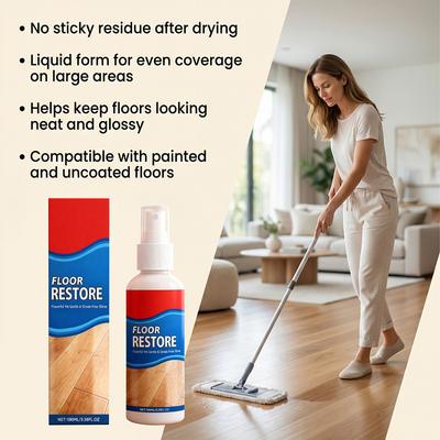 Professional Wood Floor Restorer Polish With Streak-Free Finish Application Hardwood Luster-Floor Polish Child-Safe Living Areas