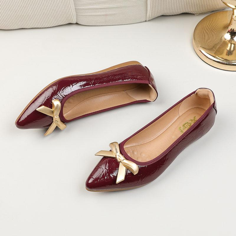 

Весна Осень Лакированная кожа Женские Туфли Балетки Мода Офис Леди Женские Девушка Балетки Платье Туфли Лоферы WSH5335 34