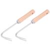 2 Stück Garten Unkrautstecher Leicht Effizient Arbeitssparend Ergonomisches Design Klein Kompakt Graben