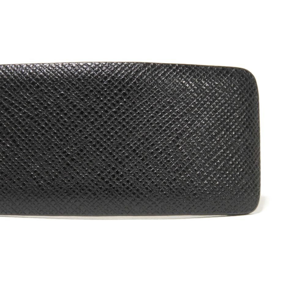 Used 11569 Sapphire Reversible 1.4" 2C5949 7966 Rotating Calfskin Black Navy Logo Buckle Nero Men's from Japan AUTHENTIC