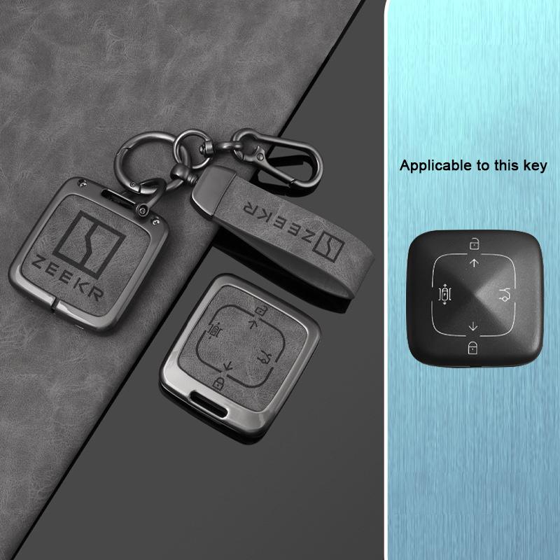Zinc Alloy Key Bag for ZEEKR Key Case Zeekr Key Shell Cover for Extremely Krypton 001 007 009 ZEEKR X Keychain Car Accessories