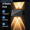 Solar Wall Lamp Outdoor RGB LED Spotlight Waterproof Up And Down Lighting Porch Lights Solar Street Light for Patio Garden Fence