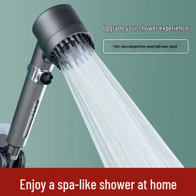 Třírychlostní vysokotlaká sprchová hlavice pro hotelové a domácí použití