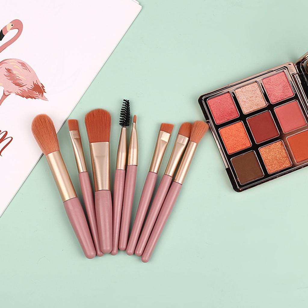 8-teiliges Make-up Kosmetik Pinsel Set Rougepinsel / Foundationpinsel / Lidschattenpinsel / Halo Dye