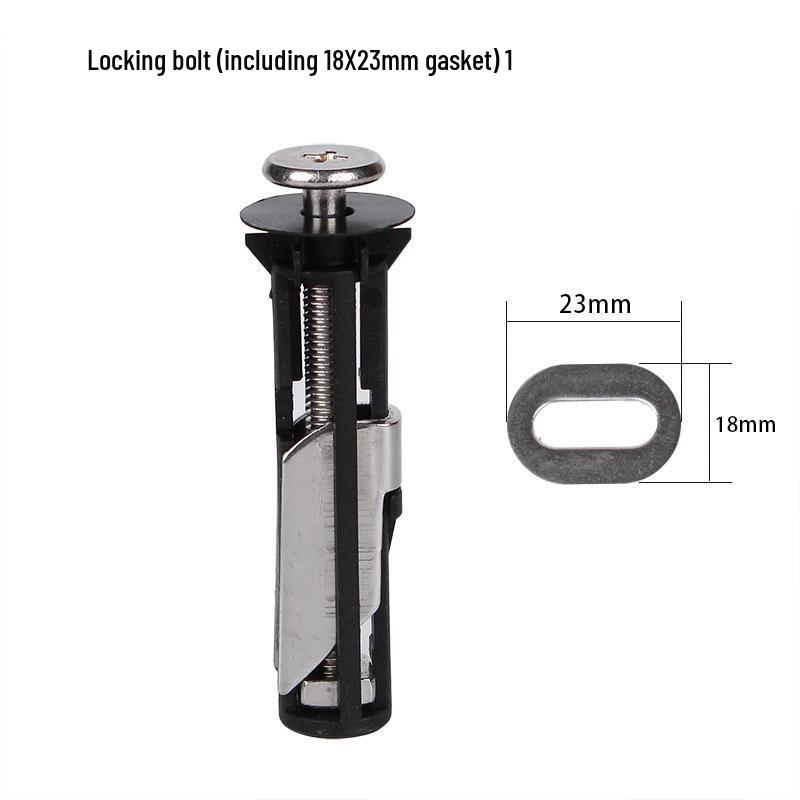 304 Edelstahl Toilettensitz-Befestigungsschrauben und Neun-Mutter-Expansionsbolzen-Kit