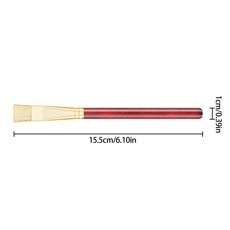 2Pcs Watch Maintenance Brushes Professional Grades Wood Handle 3 Bristle Types For Delicate Mechanisms