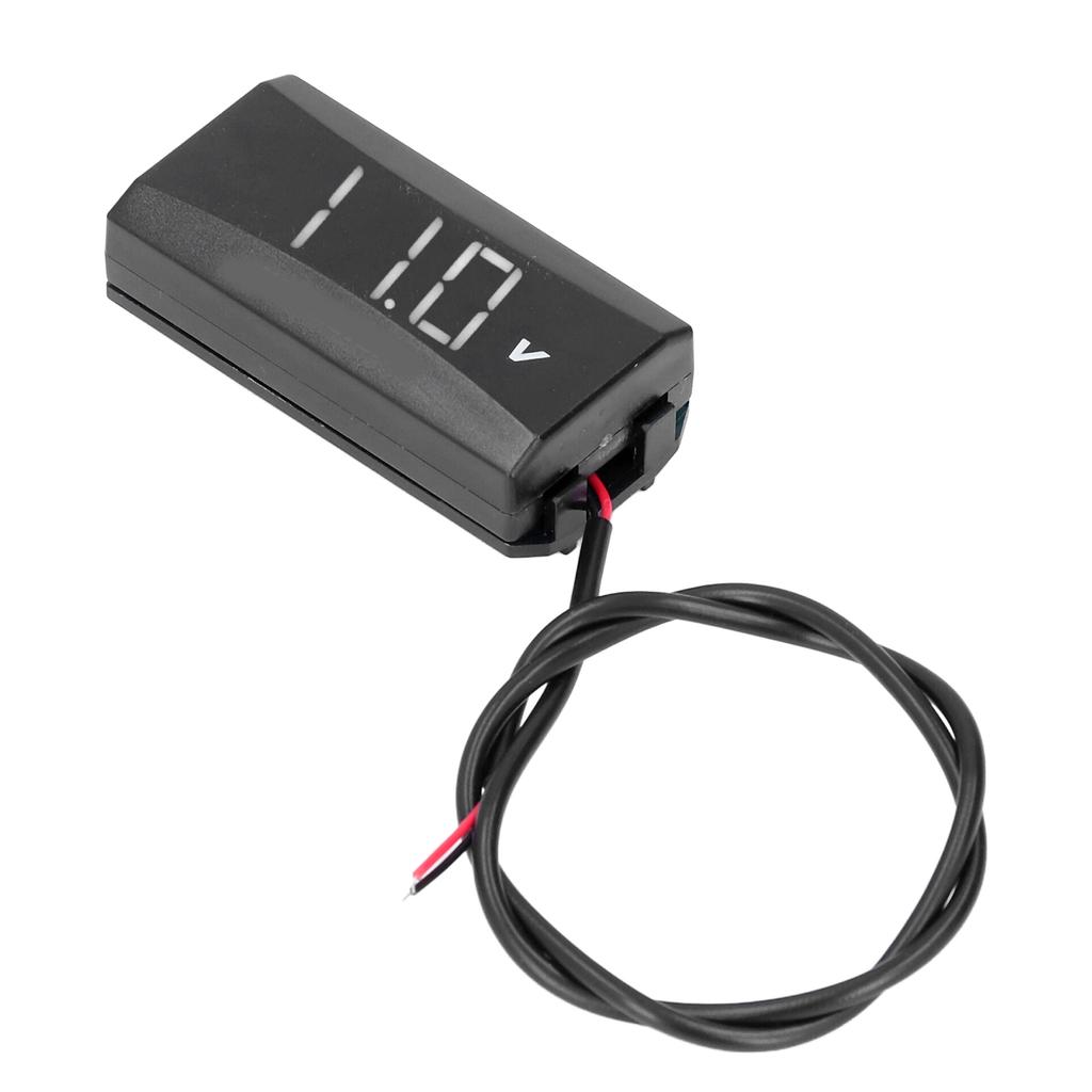 Voltage Testing Meter LED Digital Display Universal for Car Motorcycle Electric Vehicle 12V‑80V