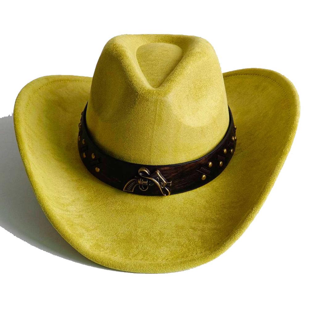 Vegan suede cowboy hat jazz panama hat unisex women's hat wide brim cowboy hat women's hat  cowboy hat
