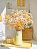 Eternal Rose & Baby's Breath Dried Flower Bouquet - Natural Living Room Display Ornament