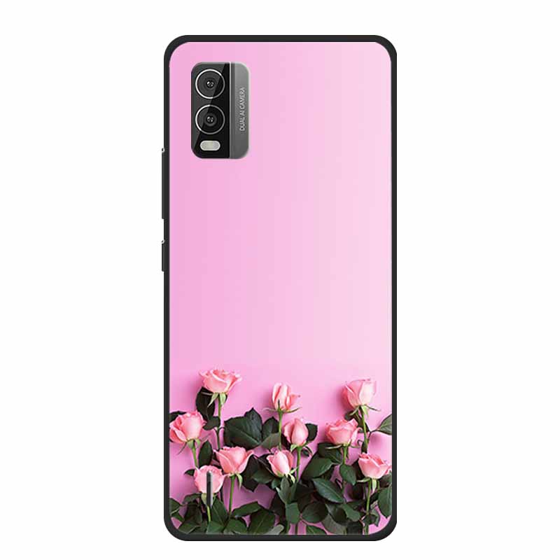 For Nokia C110 C210 C300 Case Soft black Silicone Bumper TPU Phone Wolf Cat Flower CaseS For C110 210 300 Shock proof Bumper TPU