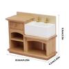 Simulation Miniature Bathroom Sink Model Figurine For 1/12 Doll House Scene Setting Furniture For Craft Project Decors