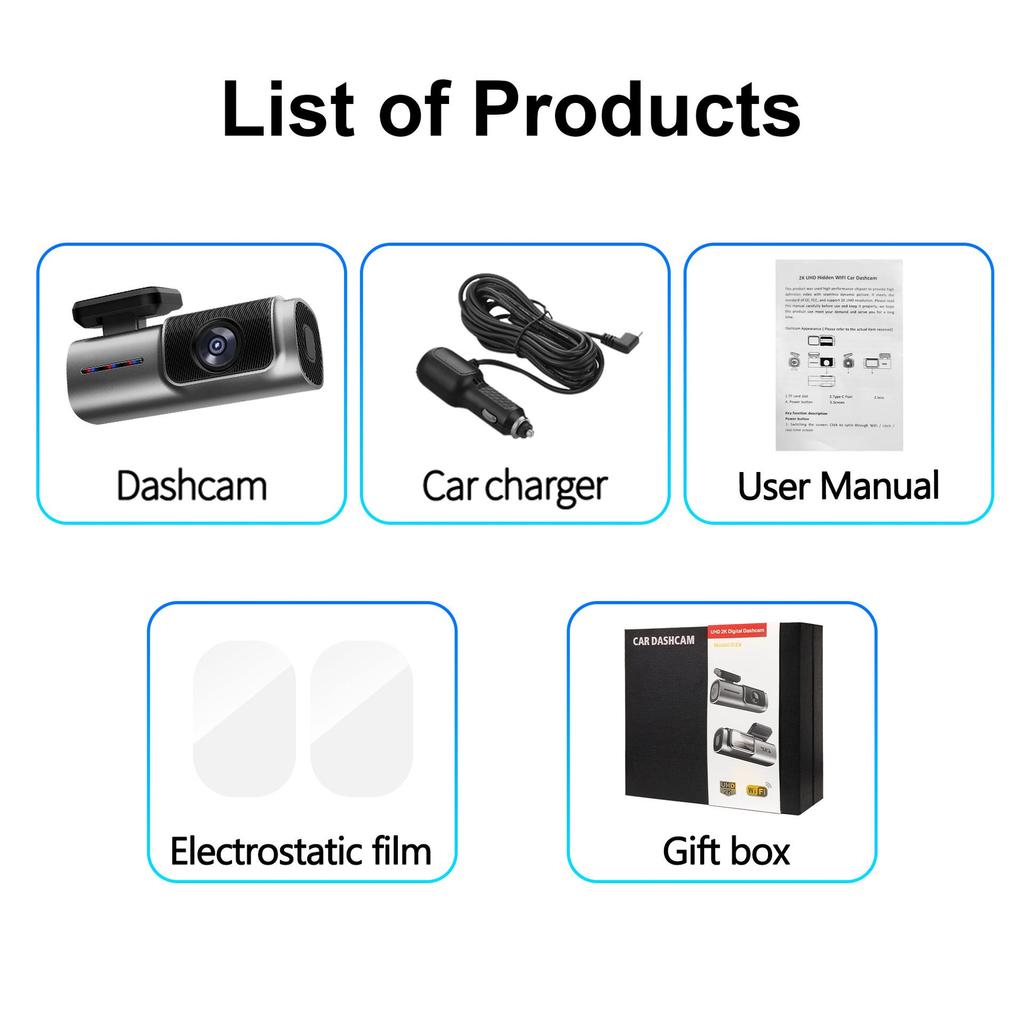 2K High-Definition Lipstick-Style Dash Cam with WiFi Connectivity