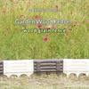 Plastic Decorative Garden Fence Imitation Log Retaining Border Garden Landscaping Edging Border Panel for Lawn Yard Flower Beds Paths