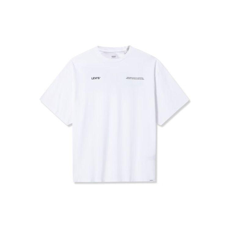 

Levis Однотонная футболка свободного кроя с принтом логотипа и букв, с круглым вырезом, с короткими рукавами, женский топ, белый A4924-0026 M