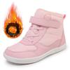 Winter Children Shoes Plush Waterproof Fabric Casual Non-Slip Boys Girls Shoes Rubber Sole Snow Boots Fashion Warm Outdoor Boots