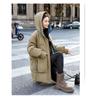 Winter Dicker Lockerer Baumwollmantel Damen Übergroße Warme Lange Steppjacke Koreanischer Stil