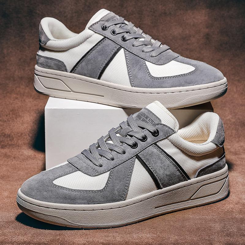 Live stream explosion first layer pigskin new German training shoes men's breathable cloth inner board shoes men's casual single shoes sports shoes