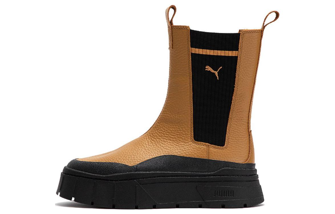 PUMA Mayze Stack Chelsea Boot Desert Tan Women s 386742-01 37