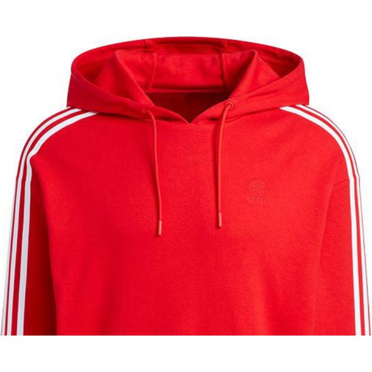Adidas Neo CNY Special Edition Logo Print Hoodie Men Tops Red IA6890