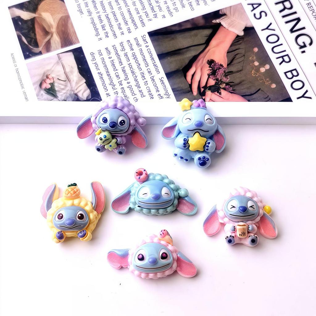 Anime Cartoon Headgear Resin Accessories: Handmade DIY Cream Glue Decorations for Hair Ties and Phone Cases.