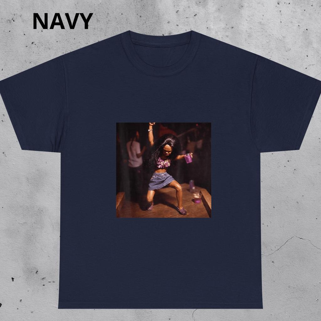 Vintage Party Fashion Doll Meme Graphic T Shirt Unisex Y2k Retro Club Dance Print Unisex Oversized Cotton Streetwear Tees
