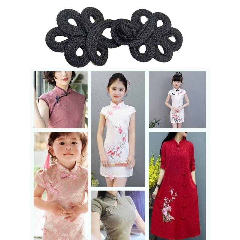 Cheongsam Frog Buttons Closure Sewing Fasteners for Sweater Coat Cheongsam Traditional Handcraft Accessories