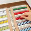 Nail Color Display Book Nail Sample Swatches Book with Clear Fake Nails PU Leather Cover 150 Colors Nail Gel Color Card Book