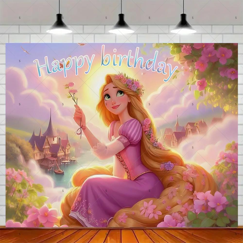 BEPAN Fundal Tematic Magic Rapunzel Personalizabil Decorațiuni și Accesorii Petrecere de Ziua de Naștere Fetiță Fundal Baby Shower Poster Cameră