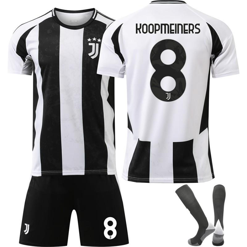 2425 Maillot de Football Juventus N°. 9 Hovic 10 Ildez 7 Chiesa 19 Thuram Ensemble