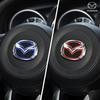 Car Interior Steering Wheel Logo Emblem Styling Badge Sticker For Mazda Axela 2 3 5 6 8 CX-5 CX-4 CX3 CX5 Axela Car Accessories