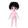 17cm Useful Black Eyes Decorative Plastic 3D Naked BJD Doll Body Clothes Changing Game for Gift Dress Up