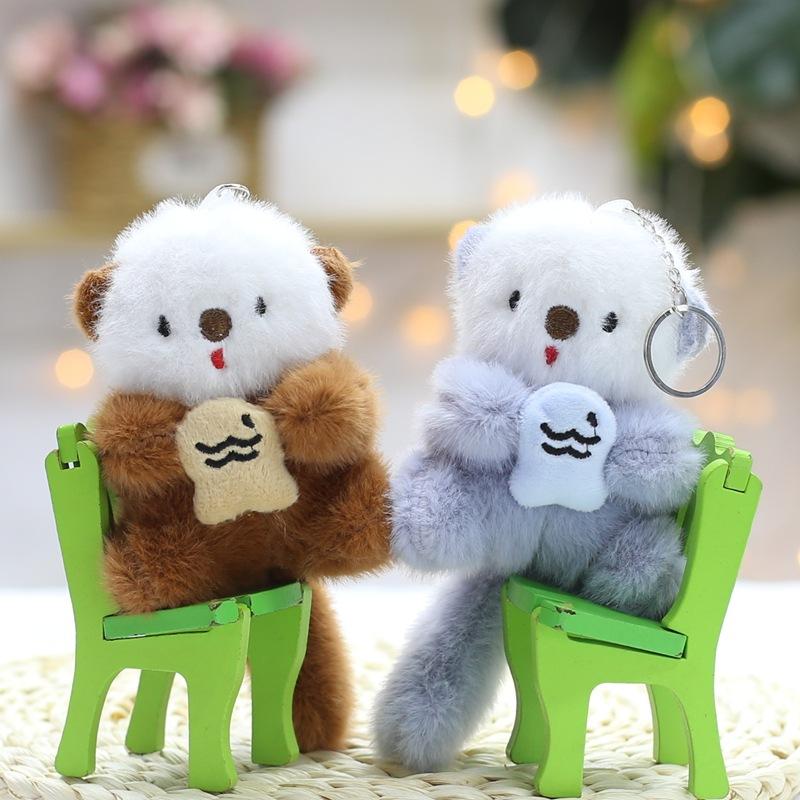 Plush Toys, Small Pendants, Otter Dolls, Cute, Lazy Bags, Hanging Keychain, Dolls