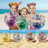 Pailletten Glitzer Strandball 40cm Wasserspielball Lustiger aufblasbarer Strandball Poolparty