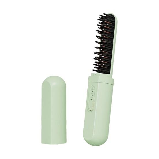 Portable Cordless Hair Straightener Brush 3 Temp Adjustable Fast Heating USB