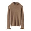 Autumn Winter Cashmere Knit Base Layer - Women's Soft & Comfortable Solid Color Fashion Top