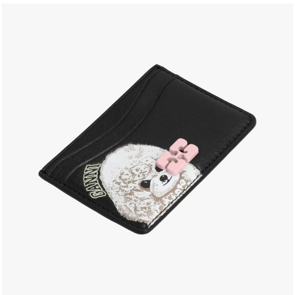 Ganni Kartenhalter mit Tiermotiv und Schmetterlingslogo A6769 099