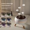 Silent atomized aromatherapy and exhalation circle jellyfish colorful atmosphere light birthday gift voice-controlled humidifier technology 