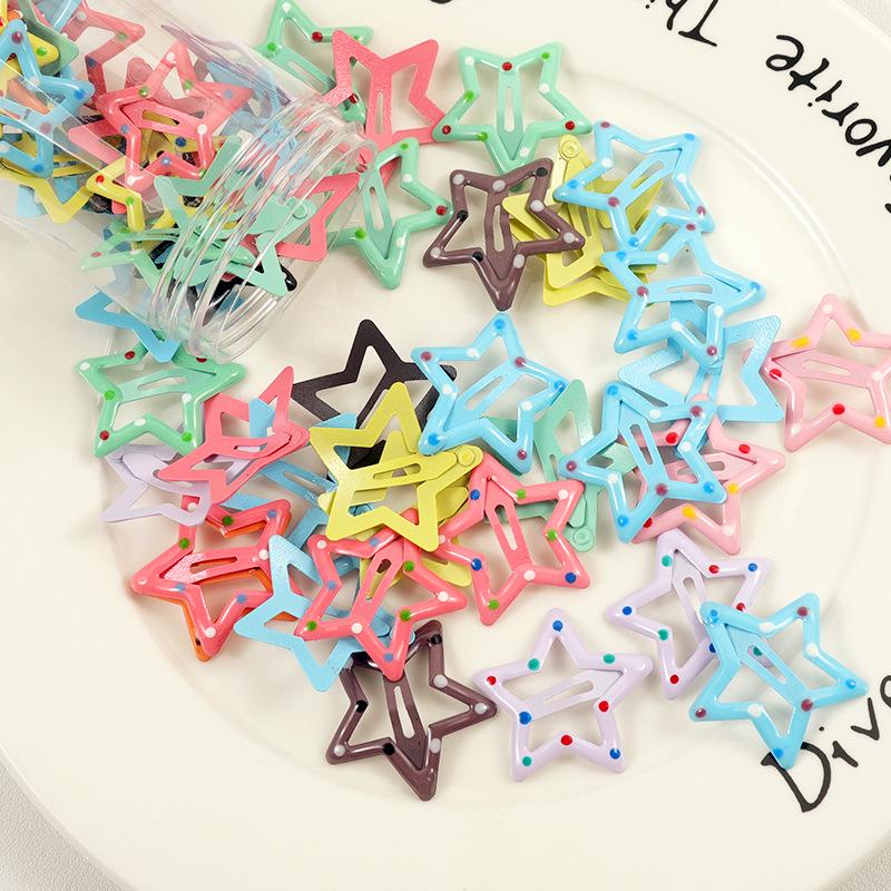 Dopamine Star Hair Clip: Elegant Women's Headwear Accessory for Summer Bangs