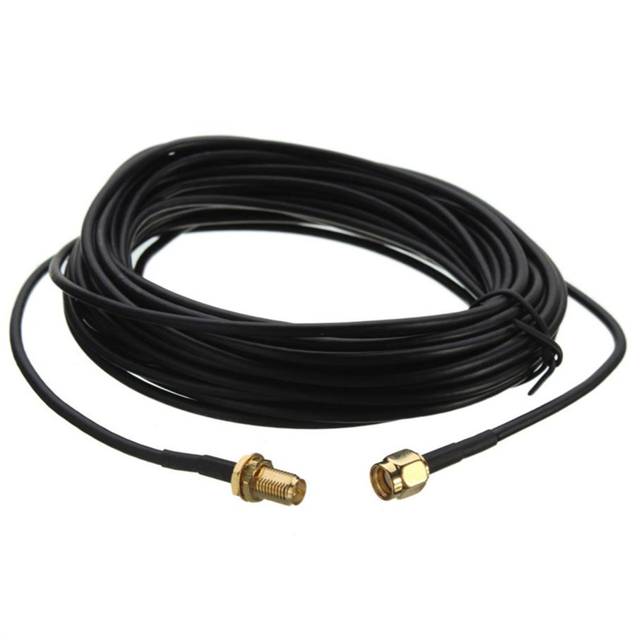 6M RG174 SMA Male to Female Extension Cable Copper Wire for Coax Coaxial Wi-Fi WiFi Network Card Router Antenna