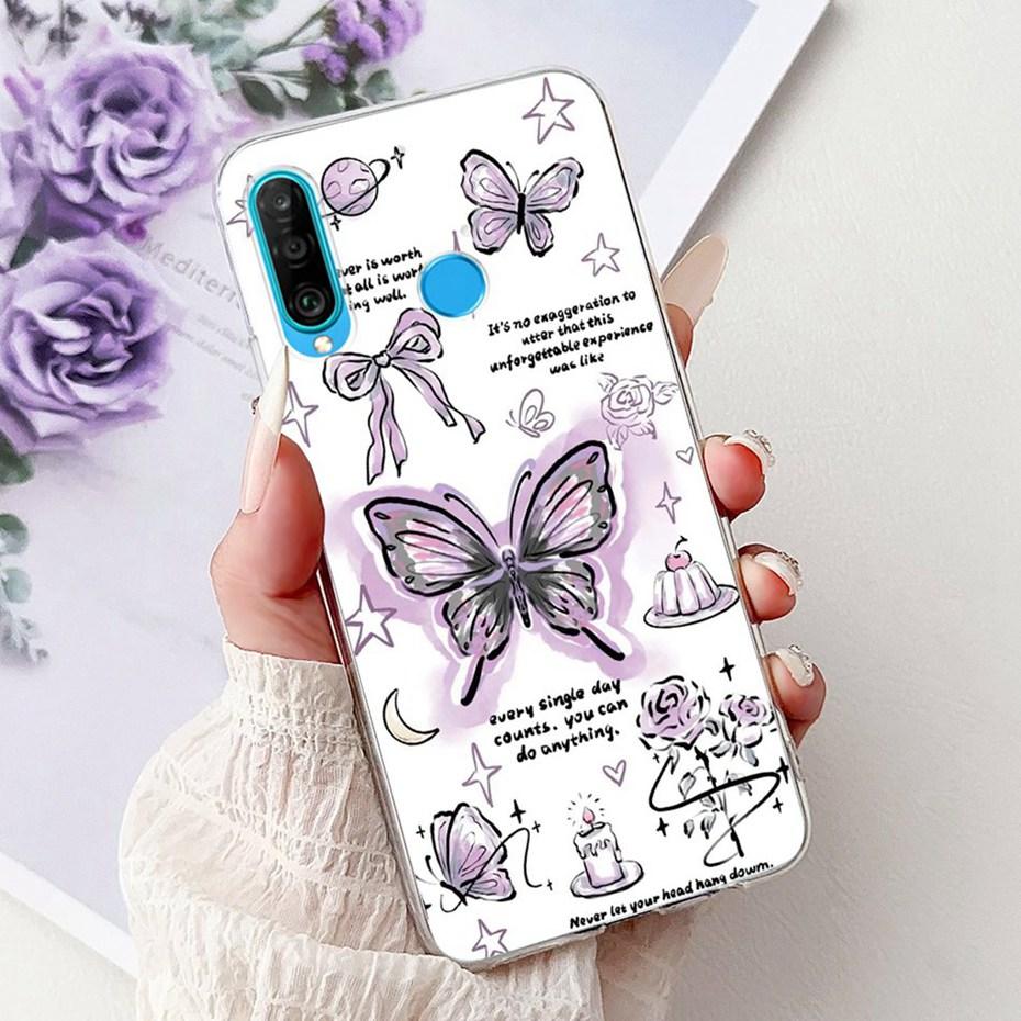 Cute Cartoon Case For Huawei P30 Lite P30 Pro Soft Silicone TPU Back Cover For Huawei P30lite P 30 P30Pro Phone Cases