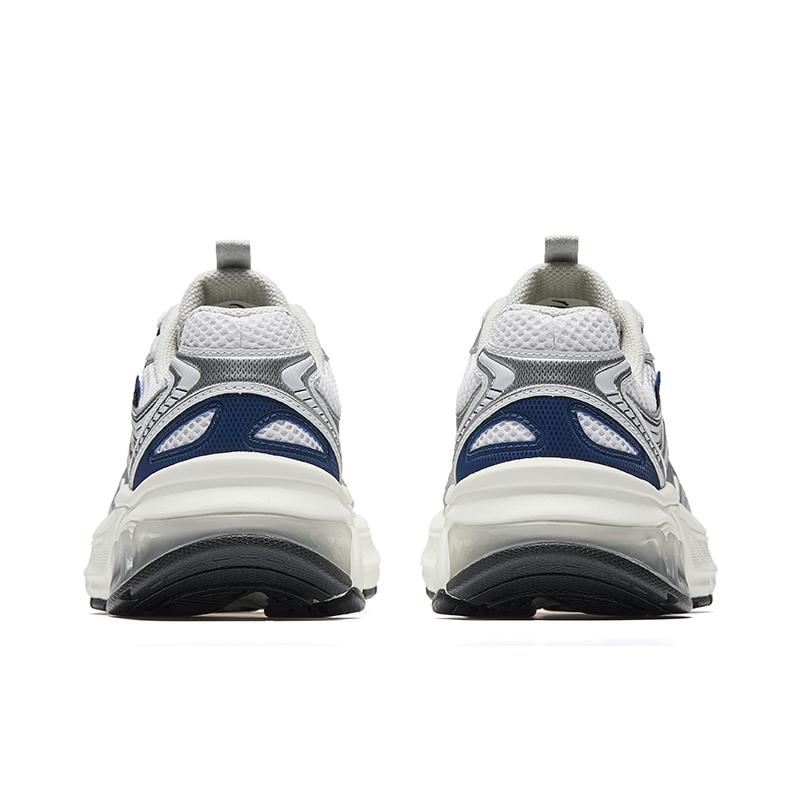 New Anta Running Collection Cushioning, Wear Resistant Low Top Casual Running Shoes Women's White Silver 922535595-3