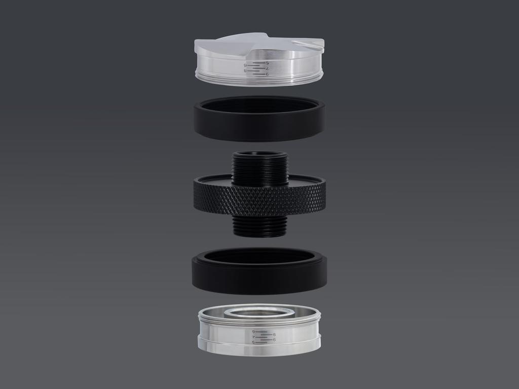 La mellow Distributor Tamper Stainless Steel 2-in-1 (58mm)