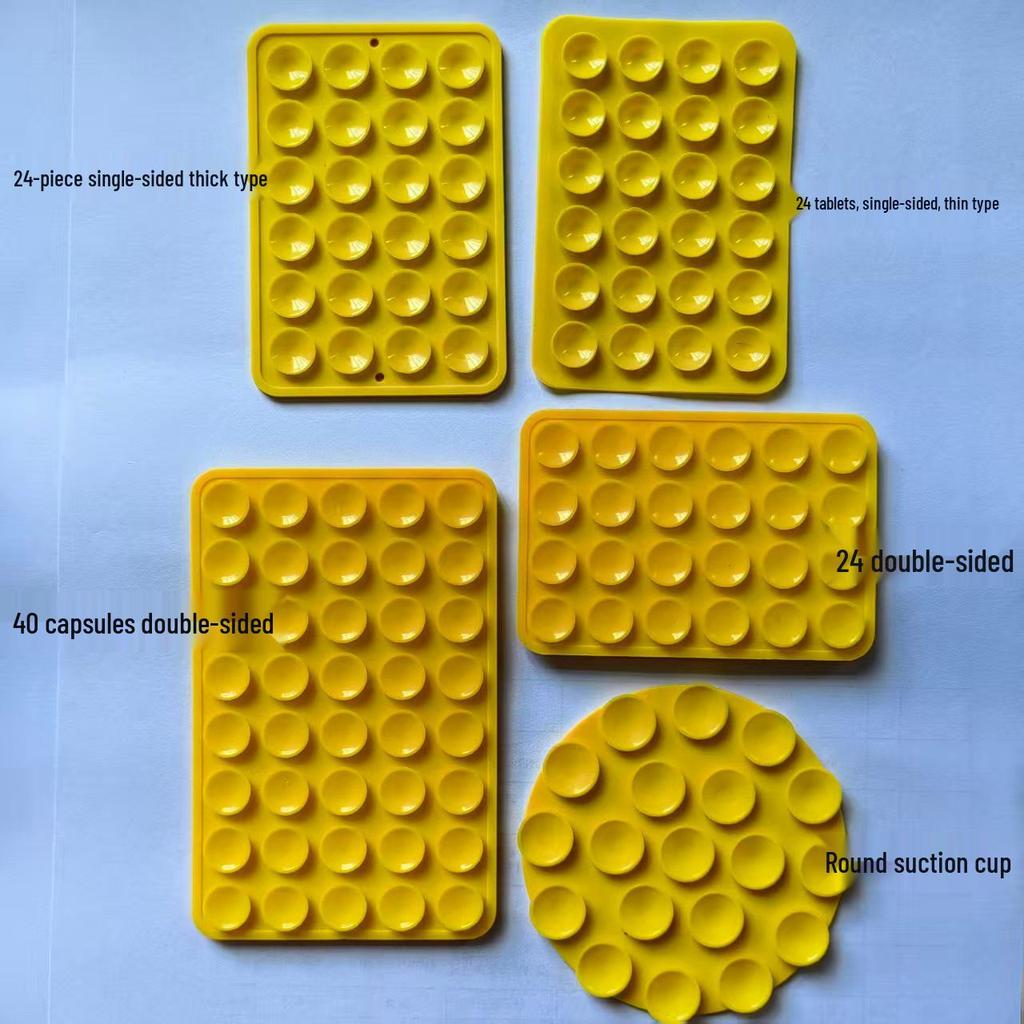 Double-Sided Silicone Mobile Phone Suction Cups - Available In 19, 24, 40, 48, 80 Pcs.