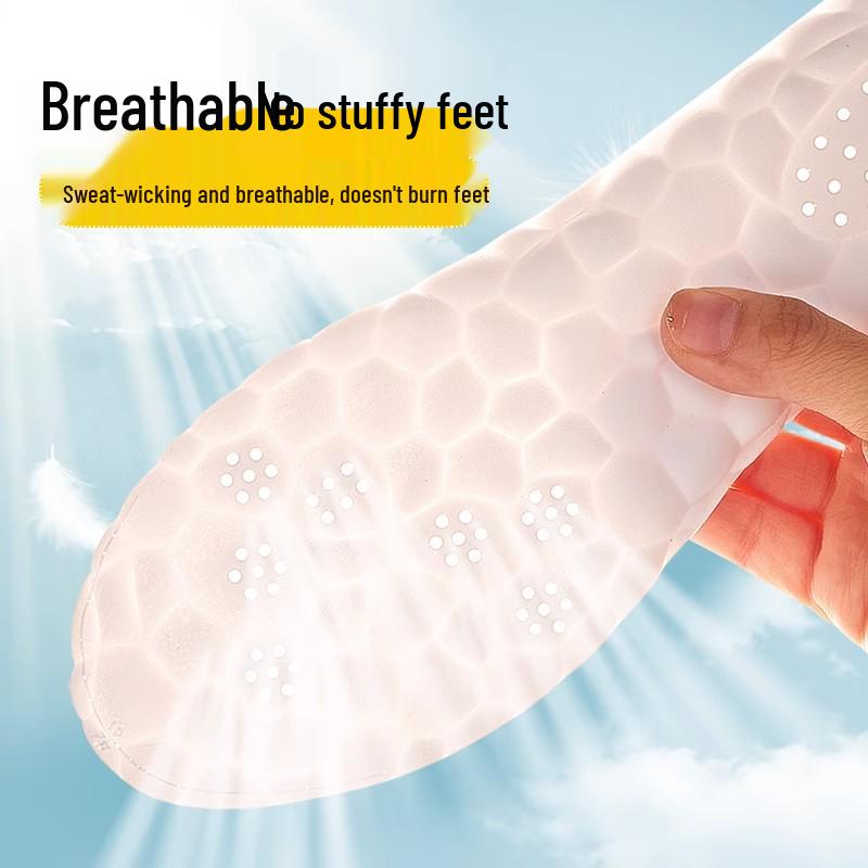Third Gen PU Acupressure Insoles: Super Soft, Antibacterial, Deodorizing, Sweat-Absorbent & Breathable