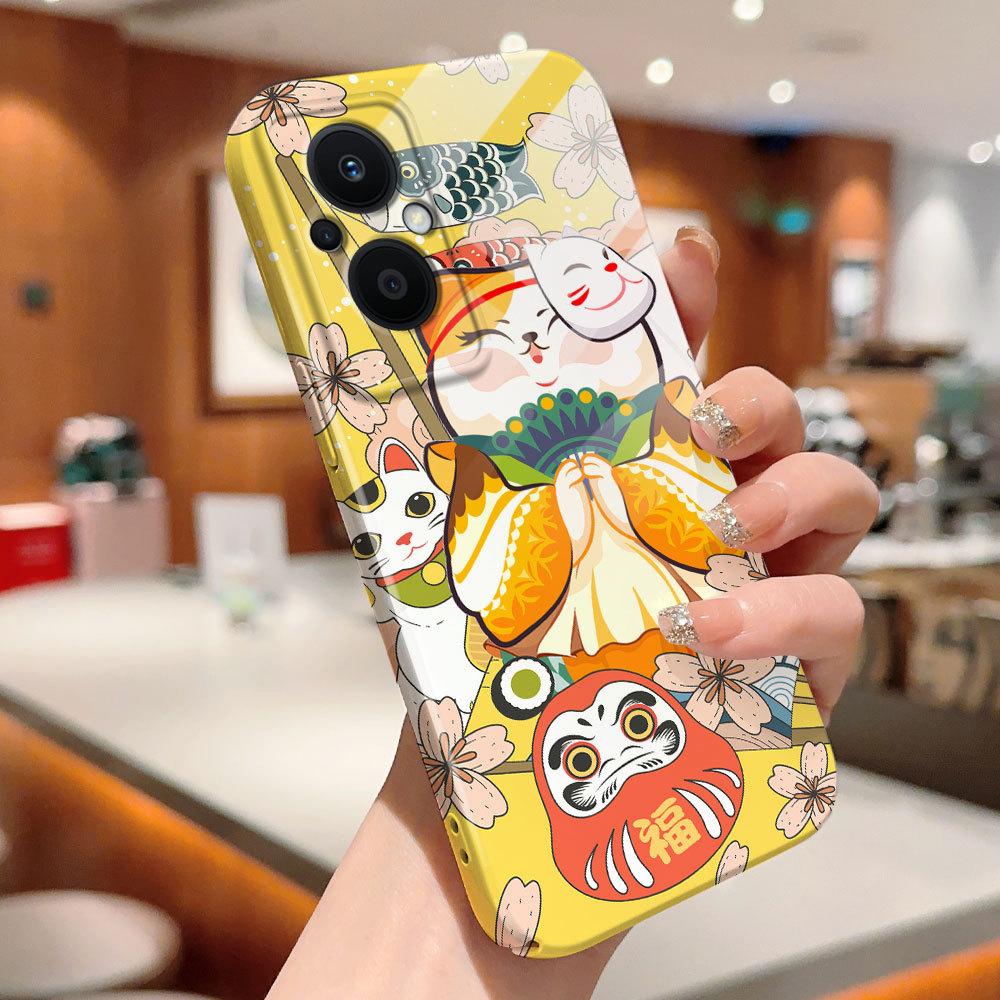 All-inclusive Film Phone Case Cartoon Fashion Design Hard Shell Full Cover Camera Shockproof Protection Case for OPPO Realme OnePlus Infinix Tecno