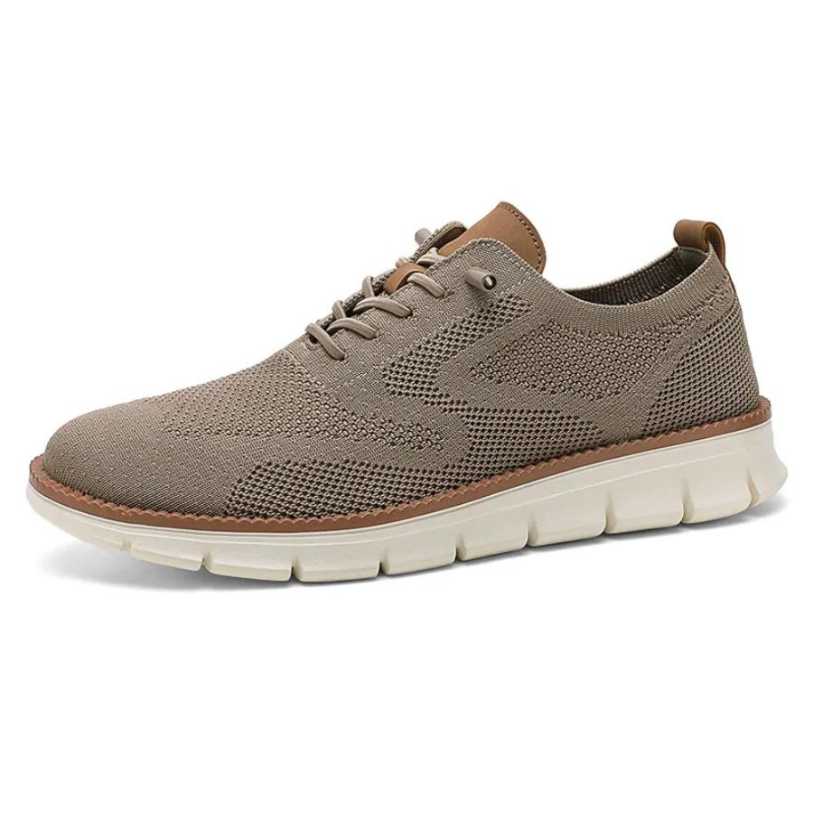 Men Casual Sports Shoes Anti Slip Wear-Resistant Breathable Cushioning Color Blocking Design Versatile Casual Sports Shoes
