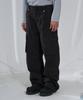 SLOWACID Washed Herringbone Cargo Pants [Black]