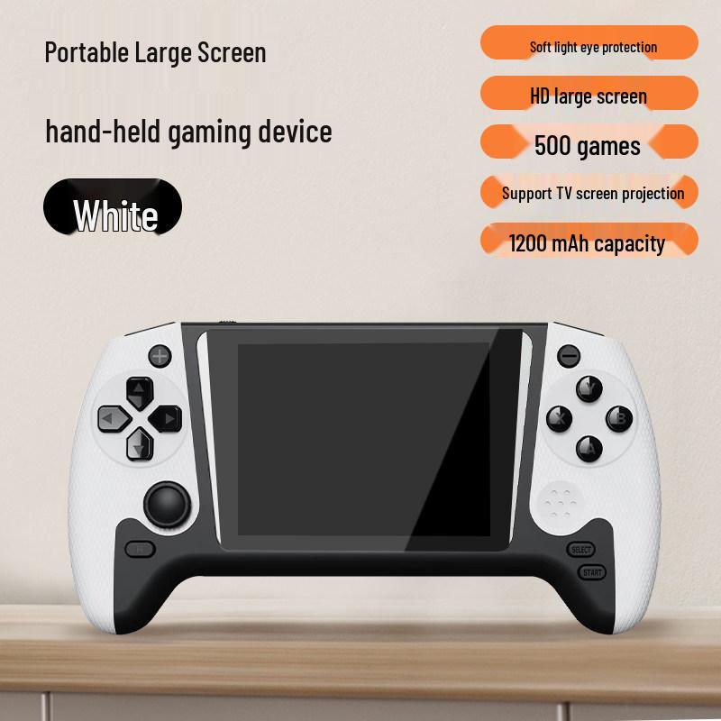2025 Handheld Game Console with Large Screen, 500 Retro Games, Joystick, Dual Player, Rechargeable - Perfect Children's Gift